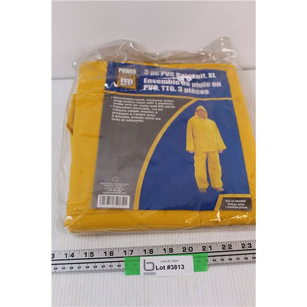 PVC 3pc XL Rainsuit - NIB