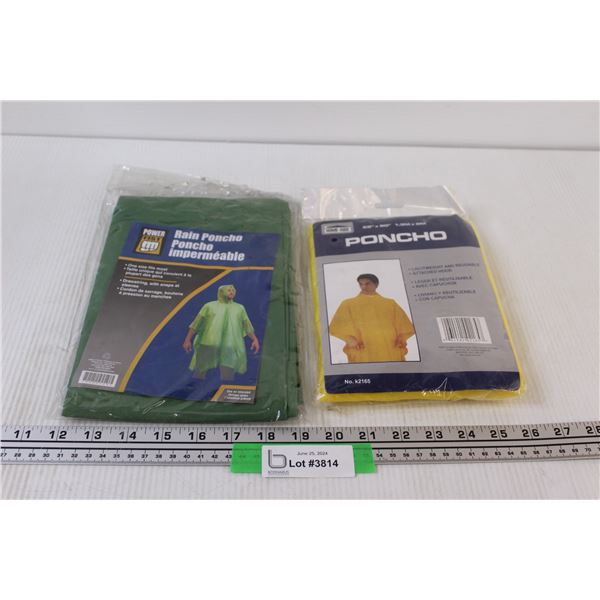 (2) Rain Ponchos - NIB