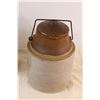 Image 3 : Moonshine Crock Jug - 13", Crockery Jar - 10" - Needs Clean