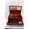 Image 1 : Set of Silver-Plated Silverware in Wooden Velvet Box (Not Full Set)