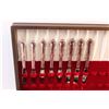 Image 2 : Set of Silver-Plated Silverware in Wooden Velvet Box (Not Full Set)