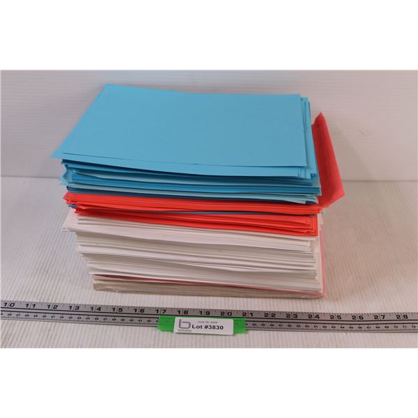 Lot of: Colored & White Printer/Craft Paper