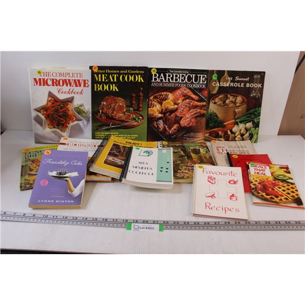 (14) Cookbooks: Microwave, BBQ, Casserole, Misc.