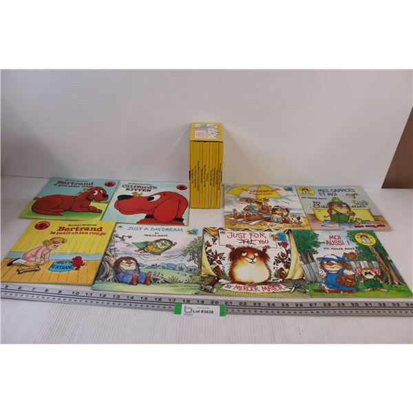 Kids Books: (5) French Mercer Mayer, (3) French Clifford The Big Red Dog, The Gold Collection Of Cla
