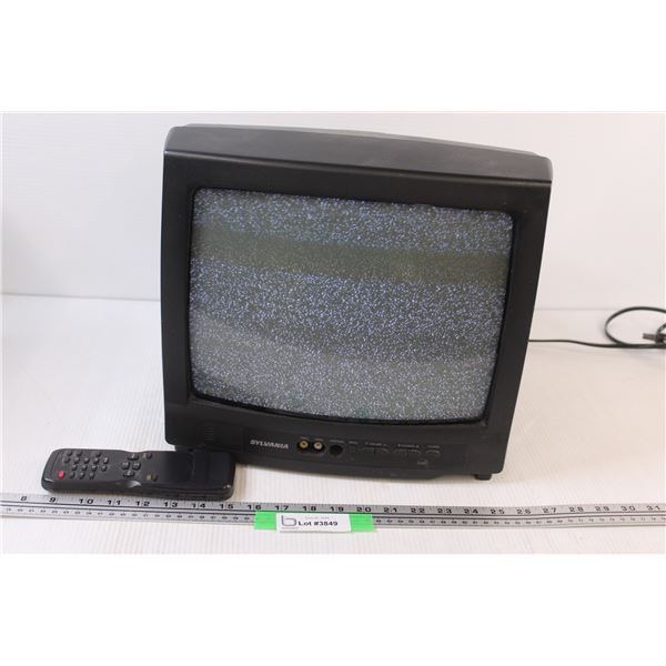 Sylvania 14" TV w/Remote - Powers On , As Is