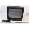 Image 1 : Sylvania 14" TV w/Remote - Powers On , As Is