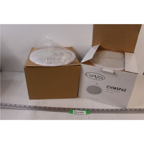 (2) Convex Foreground Snap-In Ceiling Speaker Set - NIB