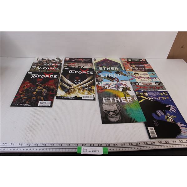 (14) Comic Books: (6) X-Force, (3) Ether, (5) Xombi