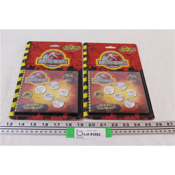 (2) Jurassic Park 3 Reel Coins Collection - NIB