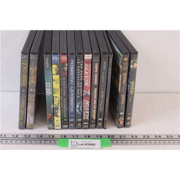 (13) DVDS: Lord of the Rings, Harry Potter, Crash, Misc.