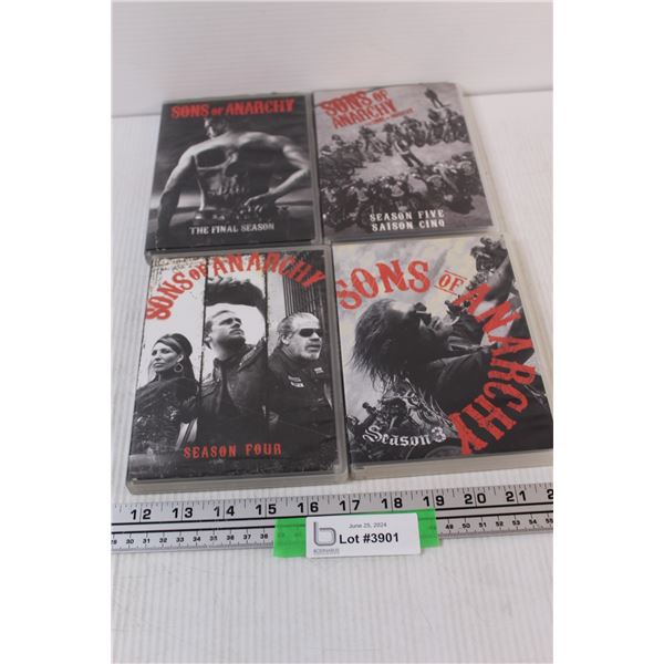 (4) DVDS: Sons of Anarchy (Season 4-5 & Final Season)
