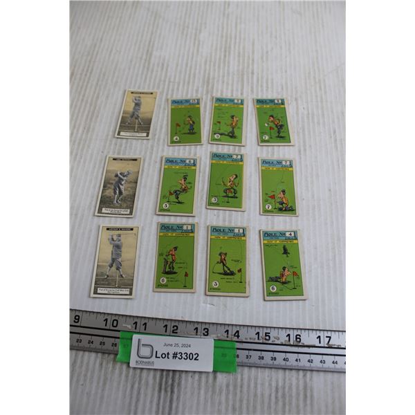 (12) Antique Imperial Tobacco Golf Cards