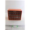 Image 1 : Orange Parts Bin with Hardware - (25) Drawers
