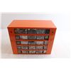 Image 5 : Orange Parts Bin with Hardware - (25) Drawers