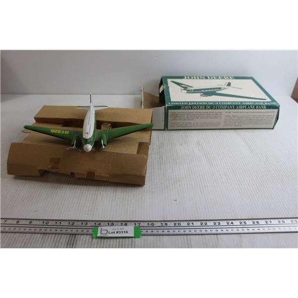 John Deere Limited Edition DC-3 Coin Bank
