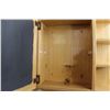 Image 3 : Wooden Storage Cabinet with Mirror - 2' x 2'