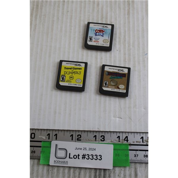 (3) Nintendo DS Games - Untested