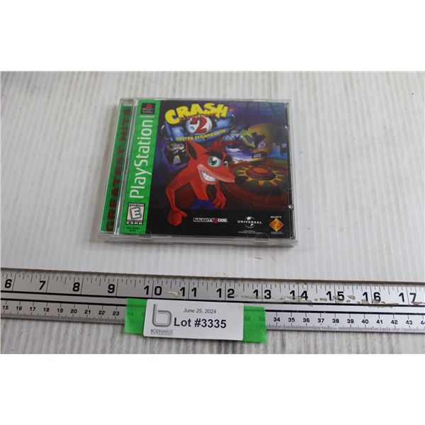 Crash Bandicoot 2 PlayStation Game - Untested