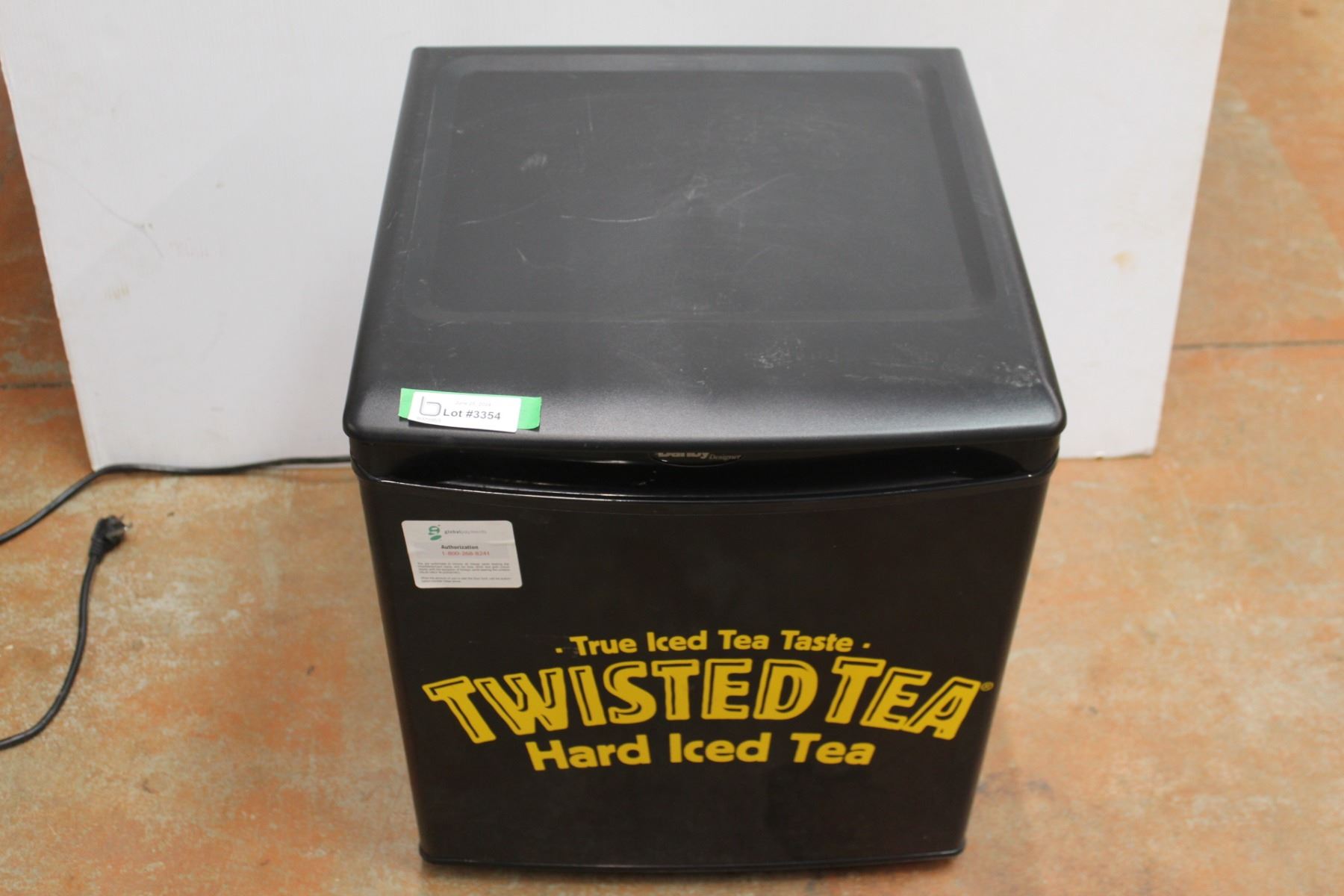 Tea Fridge *Twisted Tea Refrigerator - Untested - Bodnarus Auctioneering
