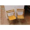 Image 1 : *(2) Oak Folding Chairs