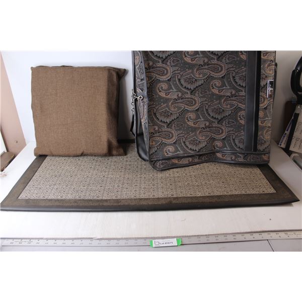 Wardrobe Bag, Square Cushion, Floor Mat