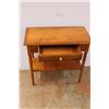 Image 1 : *Wood End Table with Drawer - 29"H x 30" x 15"