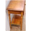 Image 4 : *Wood End Table with Drawer - 29"H x 30" x 15"