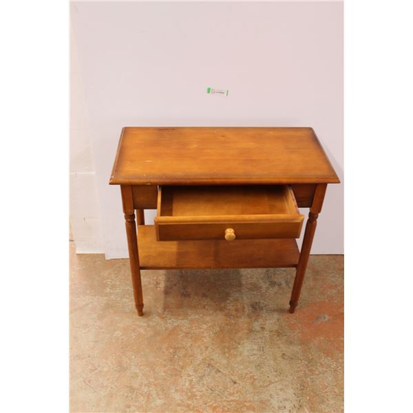 *Wood End Table with Drawer - 29"H x 30" x 15"