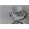 Image 2 : (5) Tea Cup & Saucer Sets - Royal Standard, Castle China