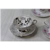 Image 2 : (5) Tea Cup & Saucer Sets - Royal Mayfair, Royal Albert
