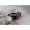 Image 4 : (5) Tea Cup & Saucer Sets - Crstle China, Westville
