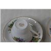 Image 7 : (5) Tea Cup & Saucer Sets - Crstle China, Westville