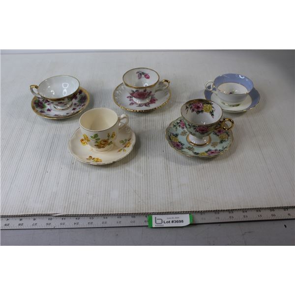 (5) Tea Cup & Saucer Sets - Shafford, Westville