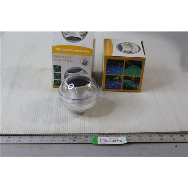 (2) Solar Light Floating Balls