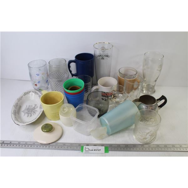 Assorted Cups - Glasses - Misc. Items