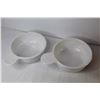 Image 2 : Pyrex Casserole Dish w/Lid - (2) Soup Bowls