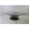 Image 2 : Large Green Glass Dish (19" wide)