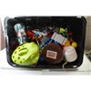 Image 1 : *Plastic Tote w/Large Assortment of Small Toys