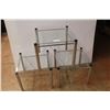 Image 1 : *(3) Matching Metal & Glass End Tables