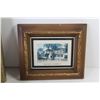 Image 3 : Picture Frame - Small Framed Picture - Vintage Prints - Plant Pot - Foot Prints Cross