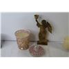 Image 4 : Brass Angel Candle Holder - Candles & Candle Holders