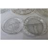 Image 2 : (3) Large Glass Plates - (3) Small Divided Plates