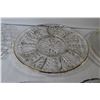Image 4 : (3) Large Glass Plates - (3) Small Divided Plates