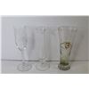 Image 4 : Glass Vase - (4) Irish Coffee Glasses - (2) Glasses