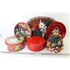 Image 1 : Christmas in June - Trays - Tins - Wicker Table Display - Christmas Tree Cookie Jar
