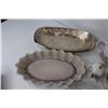 Image 2 : (2) Oval Dishes - (2) Square Glass Jars - Misc. - Items