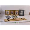 Image 1 : (4) Wooden Frames, (2) Photo Albums, (2) Wooden Poster Hangers