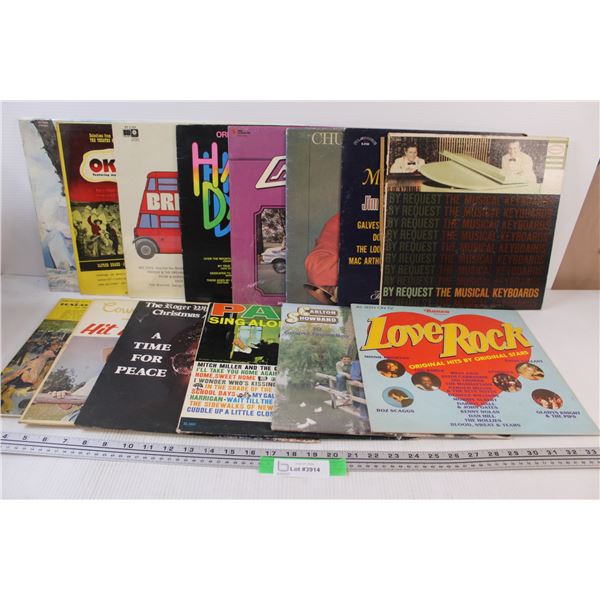 (14) Records: Happy Days, Brass, British Rock, Country, Misc. (Has Smell)