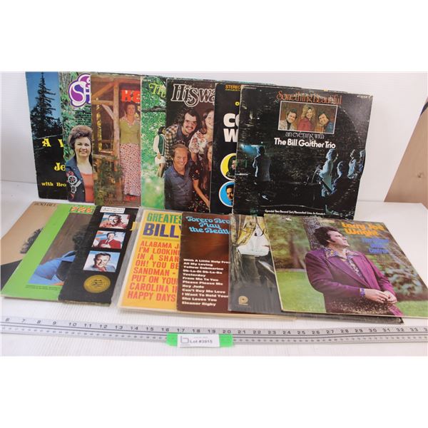 (14) Records: Julio Iglesias, Jim Reeves, Country, Religious, Misc. (Has Smell)