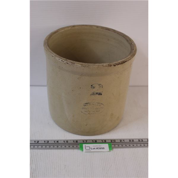 Medalta Number Two Gallon Crock
